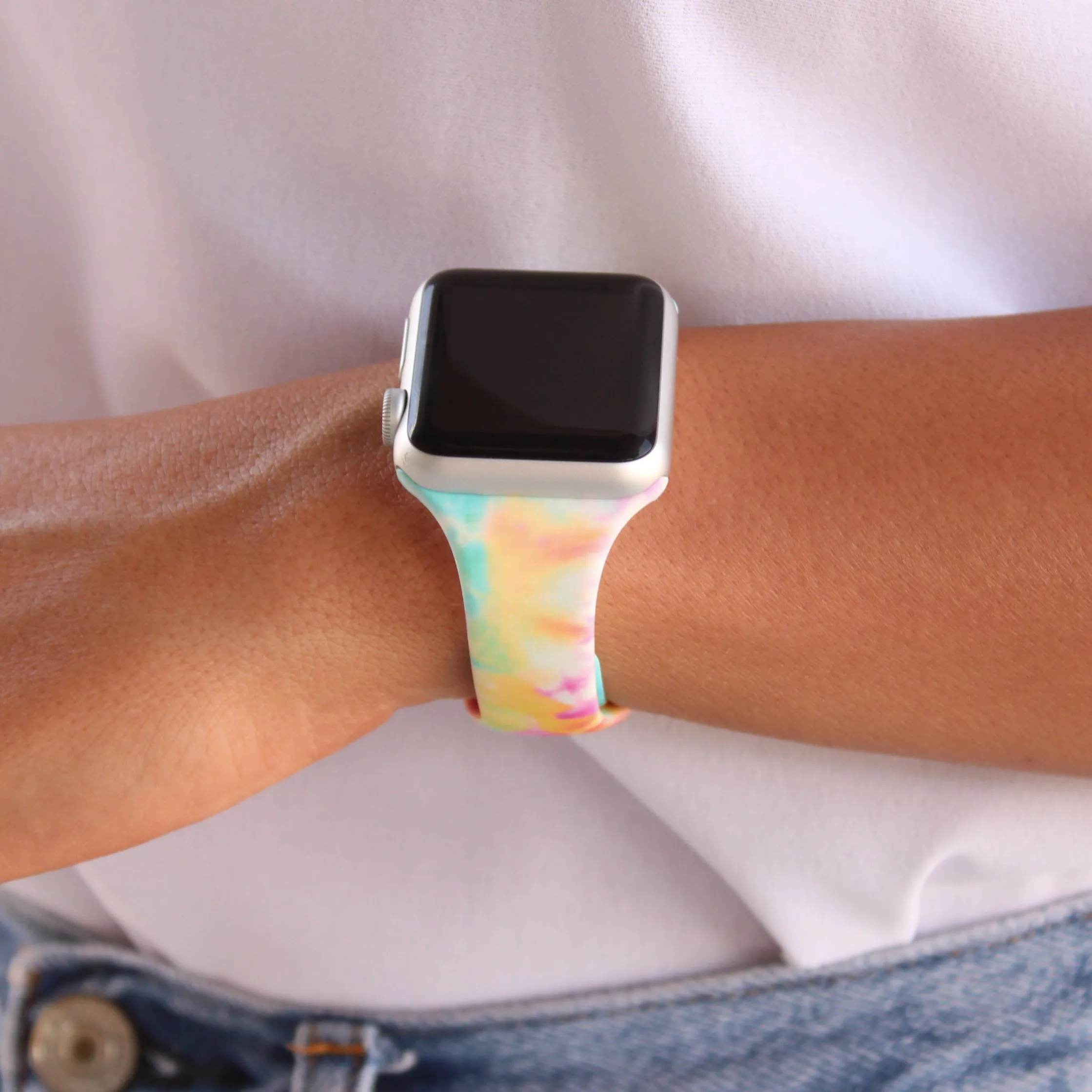 Tie Dye and Printed Slim Apple Watch Bands