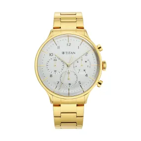 Titan Analog Gold Dial Men's Watch-90102YM01/NR90102YM01