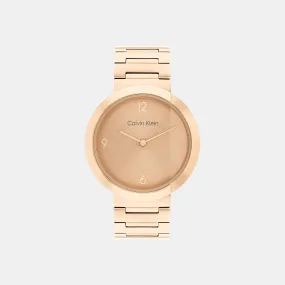 Unisex Gold Analog Stainless Steel Watch 25200291