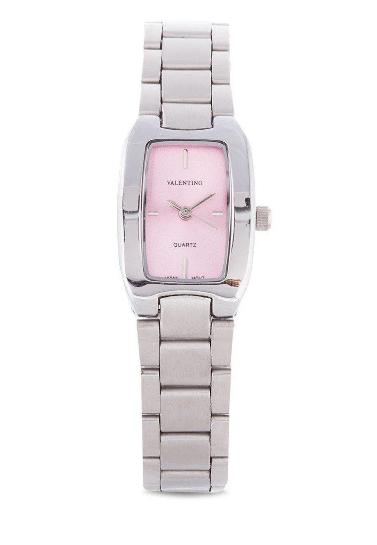 Valentino 20121949-PINK SILVER STAINLESS BAND Watch For Women