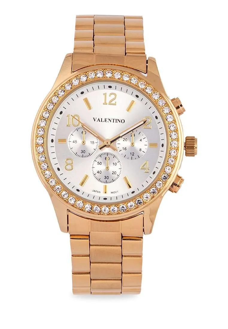 Valentino 20122244-SILVER DIAL Gold Watch for Women