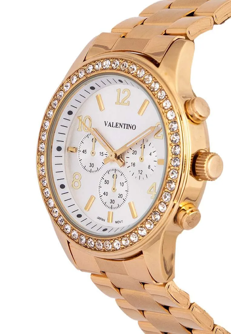 Valentino 20122244-SILVER DIAL Gold Watch for Women