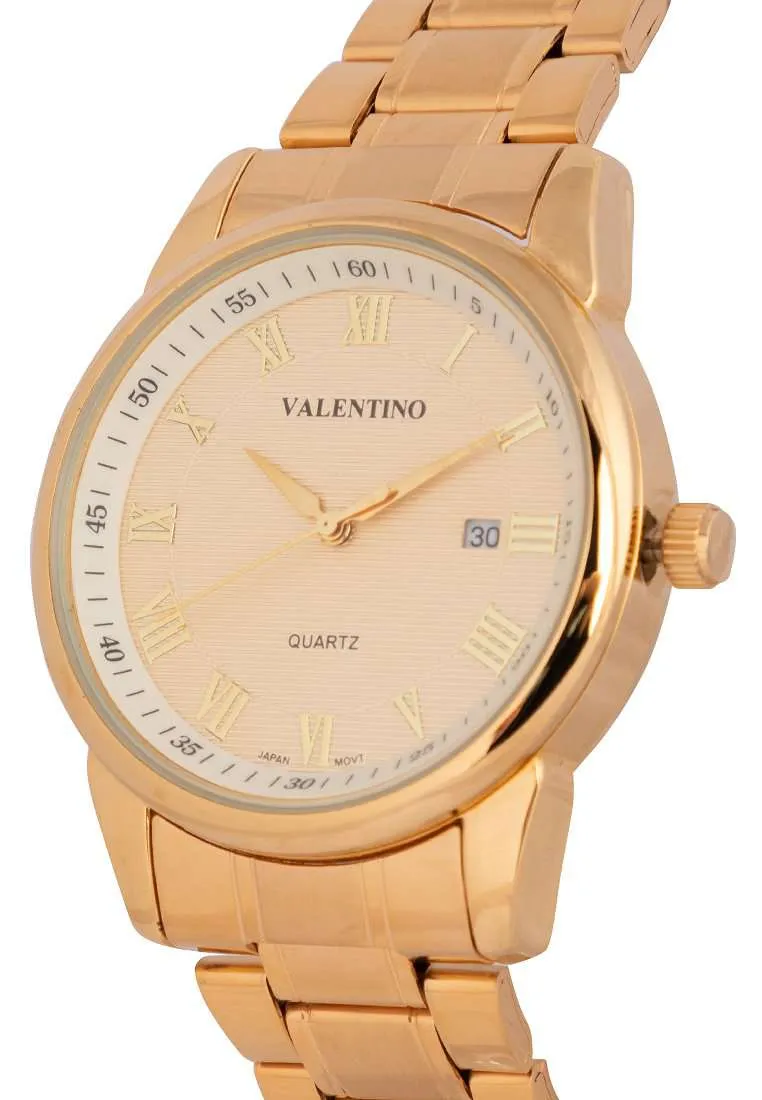 Valentino 20122297-GOLD DIAL Gold Strap Watch for Men