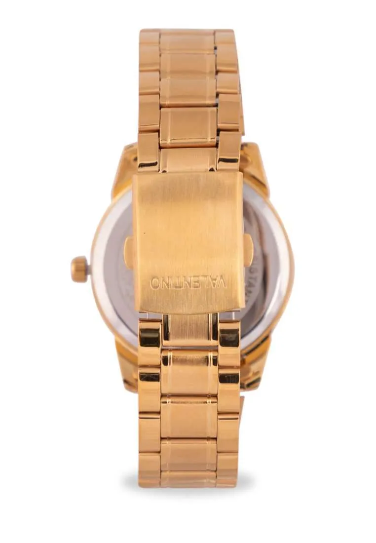 Valentino 20122297-GOLD DIAL Gold Strap Watch for Men