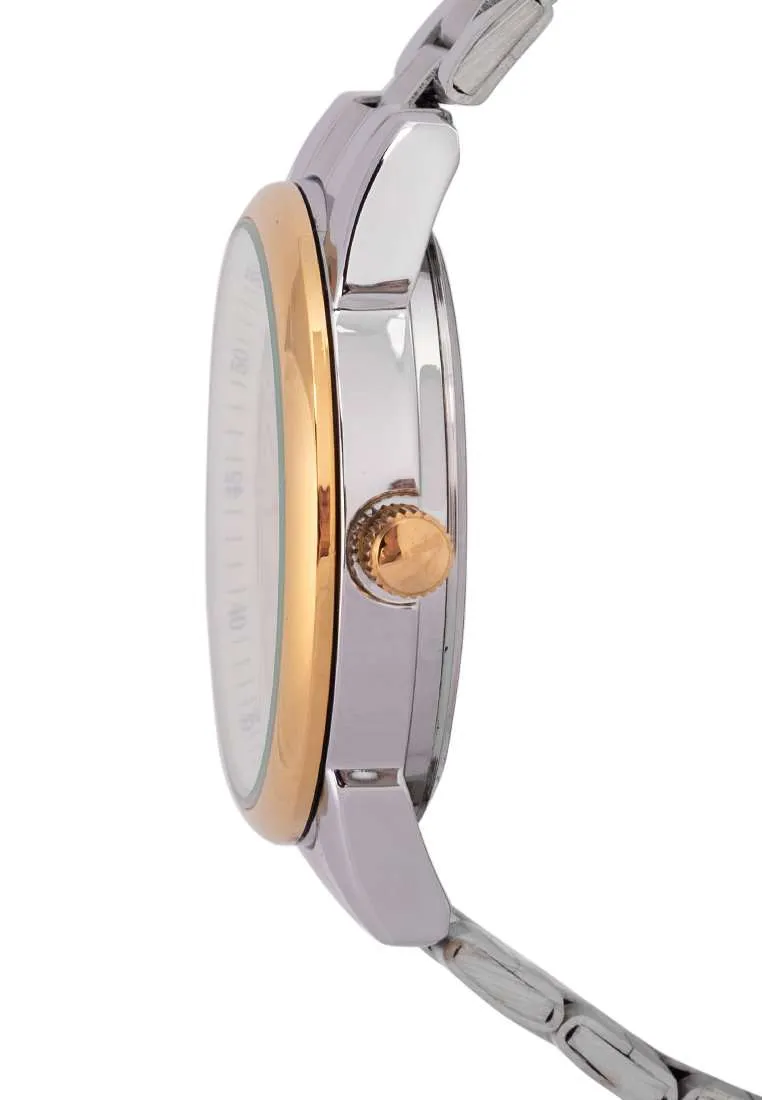 Valentino 20122299-GOLD RING-GOLD DIAL Silver Strap for Men