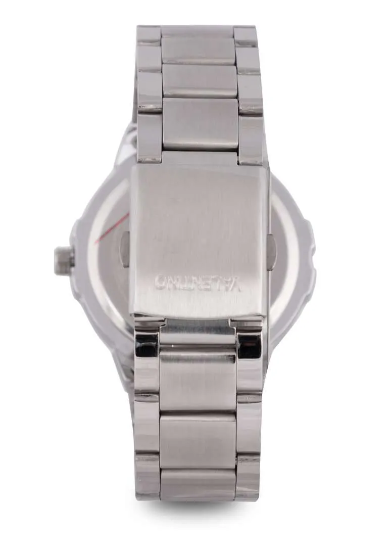 Valentino 20122318-IVORY DIAL Silver Stainless Strap Watch for Men