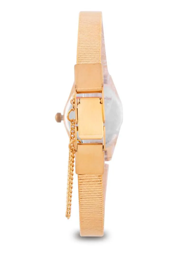 Valentino 20122334-BLACK DIAL Gold Watch for Women