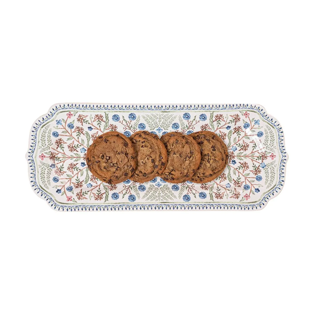 Villa Seville 15” Hostess Tray - Chambray