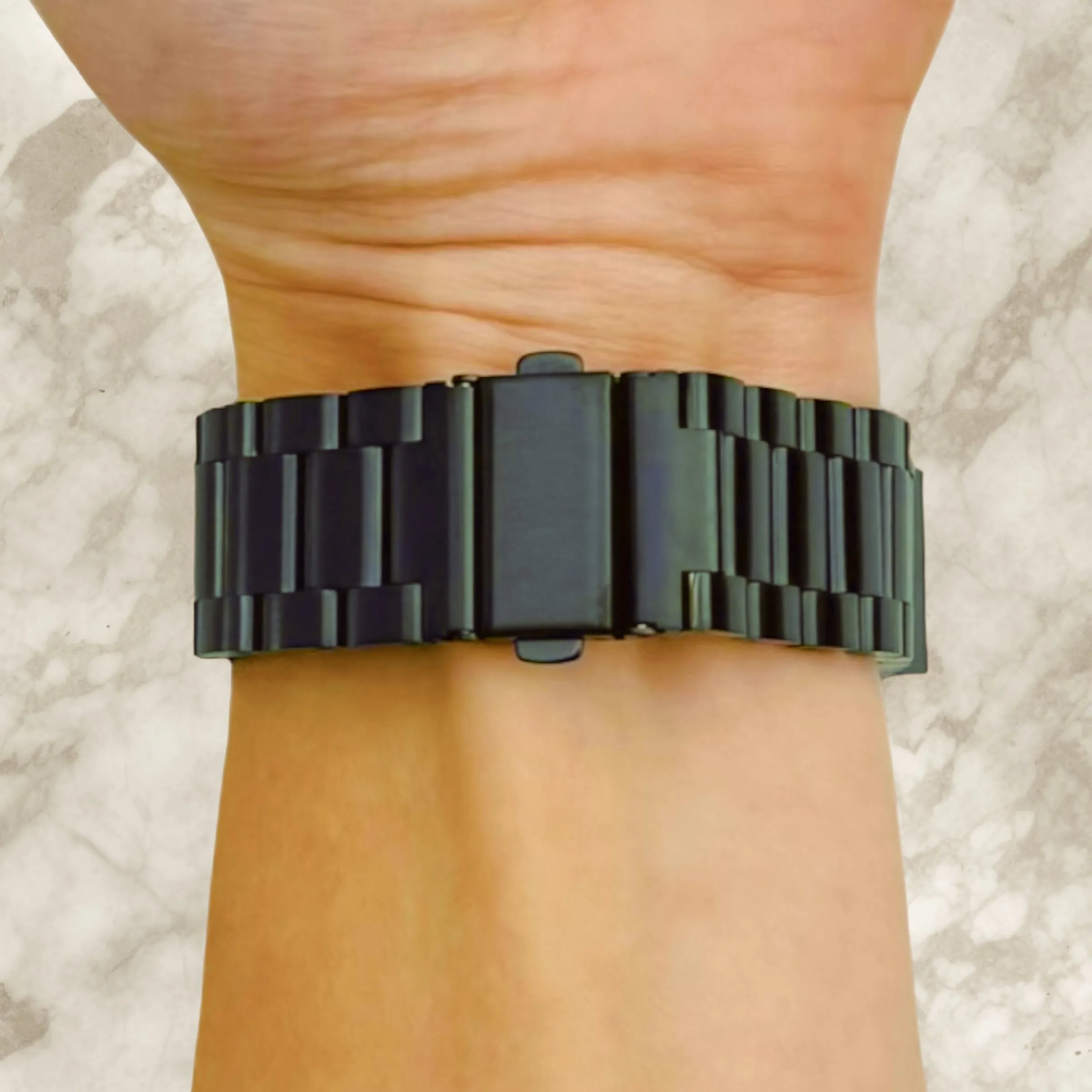 Wahoo ELEMNT RIVAL Stainless Steel Link Watch Strap