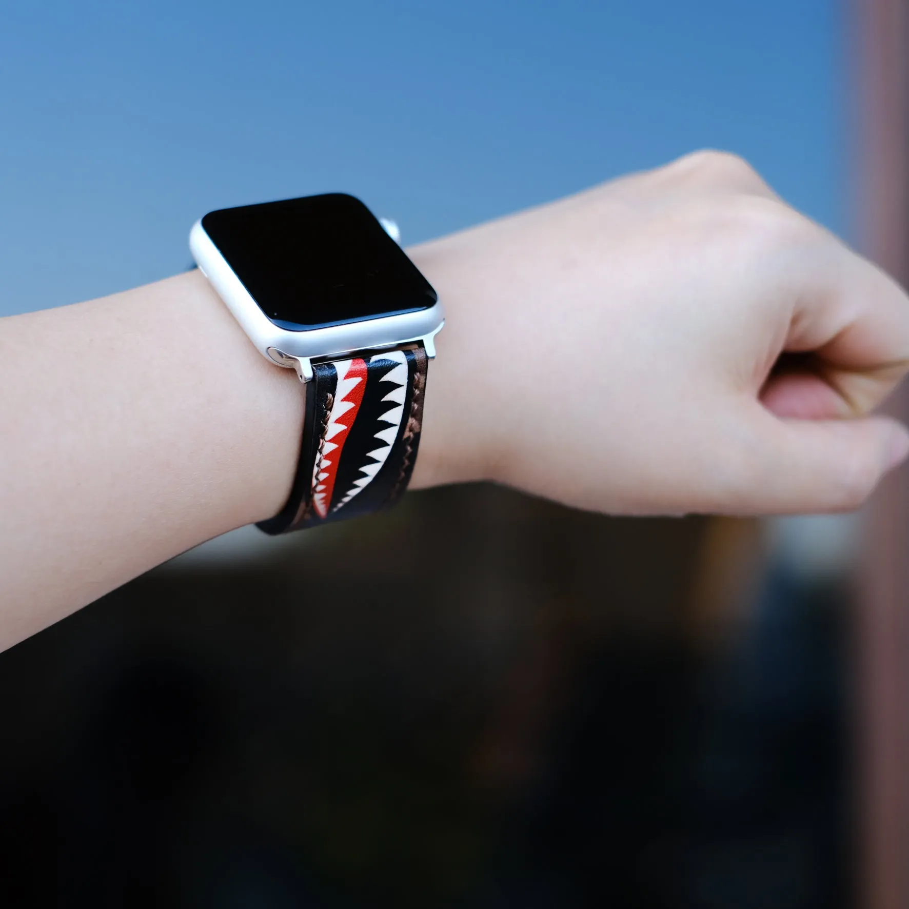 Warhawk Brown Strap For Apple Watch By RuslieCo