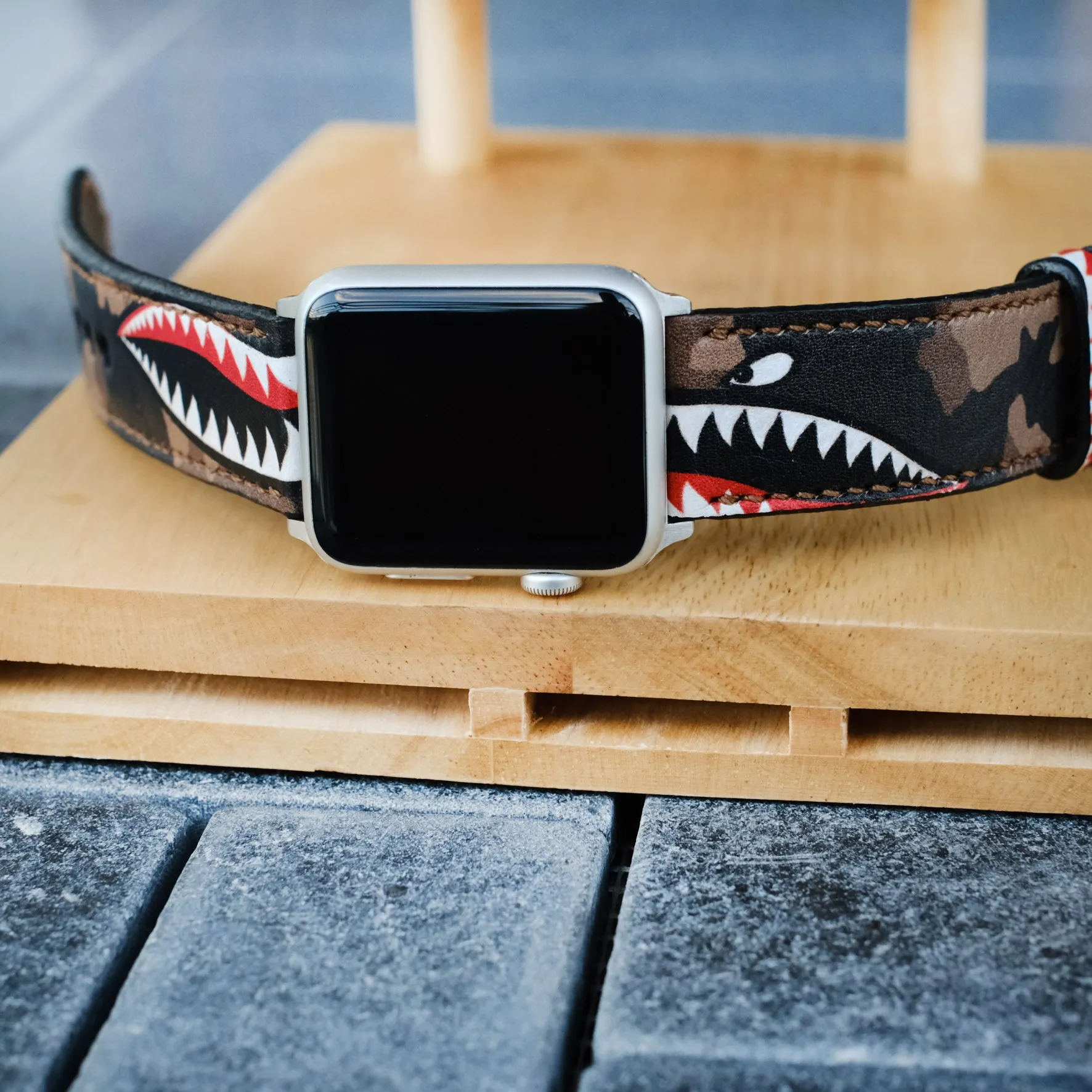 Warhawk Brown Strap For Apple Watch By RuslieCo