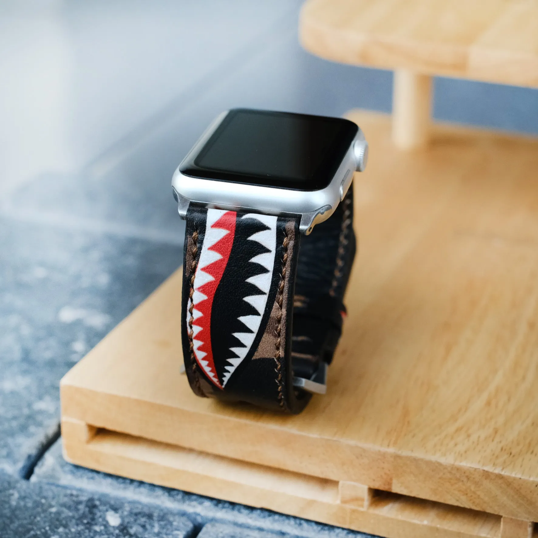 Warhawk Brown Strap For Apple Watch By RuslieCo