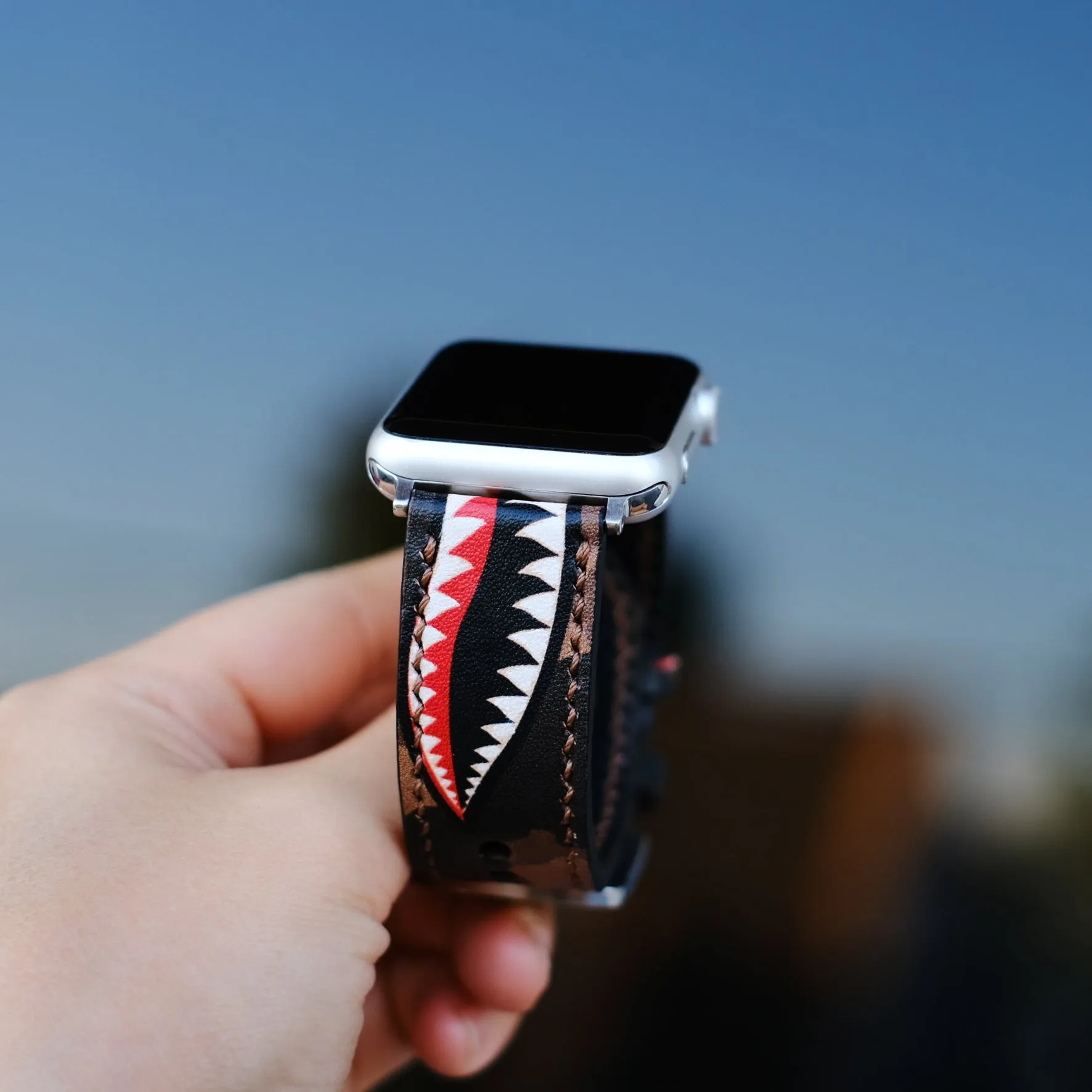 Warhawk Brown Strap For Apple Watch By RuslieCo