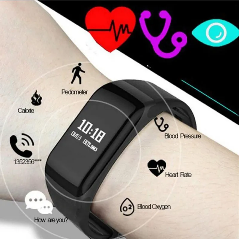 Wearpai F1 Smart Watch Men IP67 Waterproof Multiple Sports Mode  Heart Rate Monitor Blood Pressure Health Fitness Tracker Watch