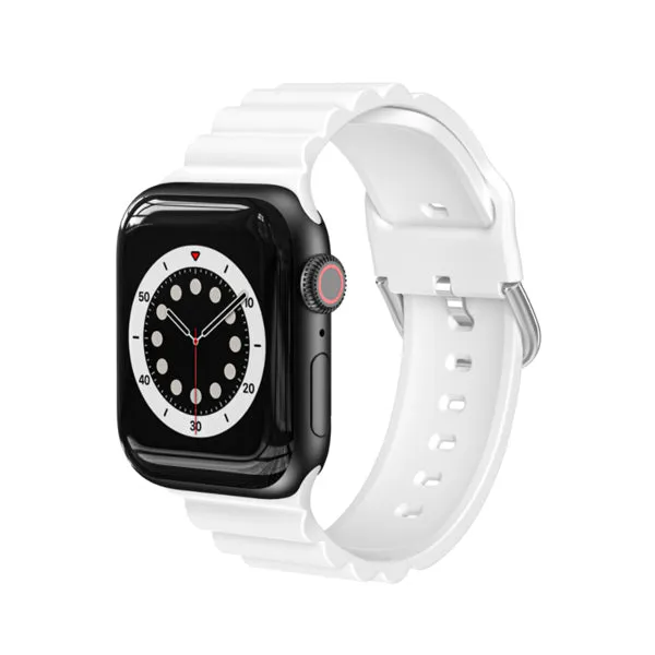 White Silicone Apple Watch Band 白色矽膠 Apple 錶帶