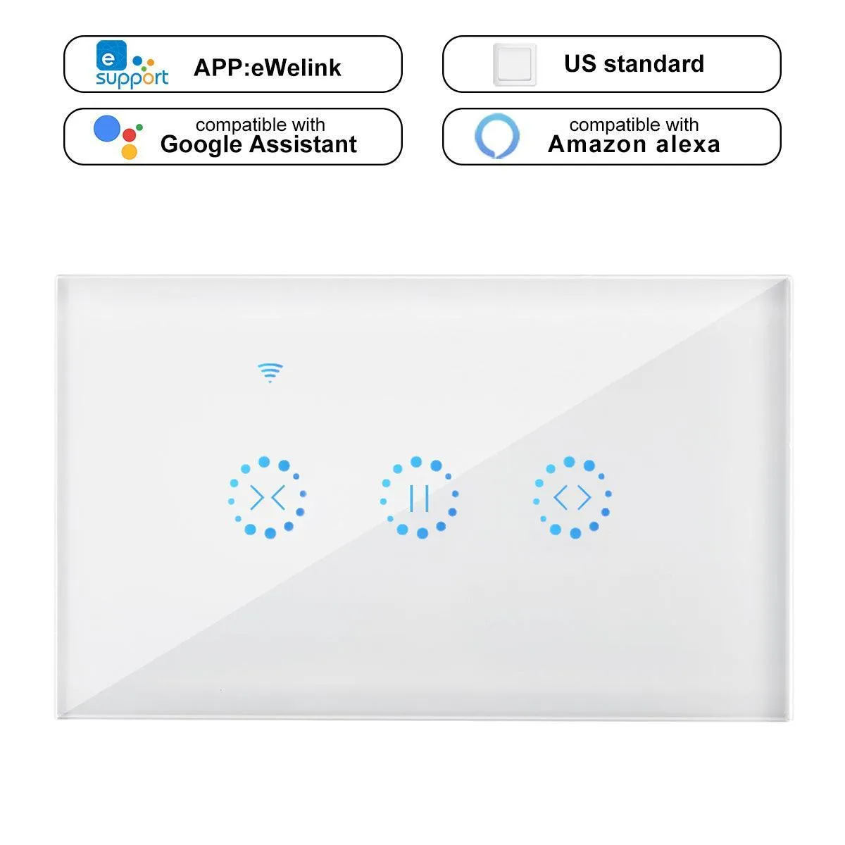 WiFi Electrical Blinds Switch US Plug