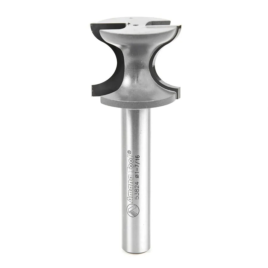 Window Sill Edge Router Bit | 3⁄8 Radius x 1 7⁄16 Dia x 1 1⁄8 x 1⁄2" Shank | 53824 | 738685538241