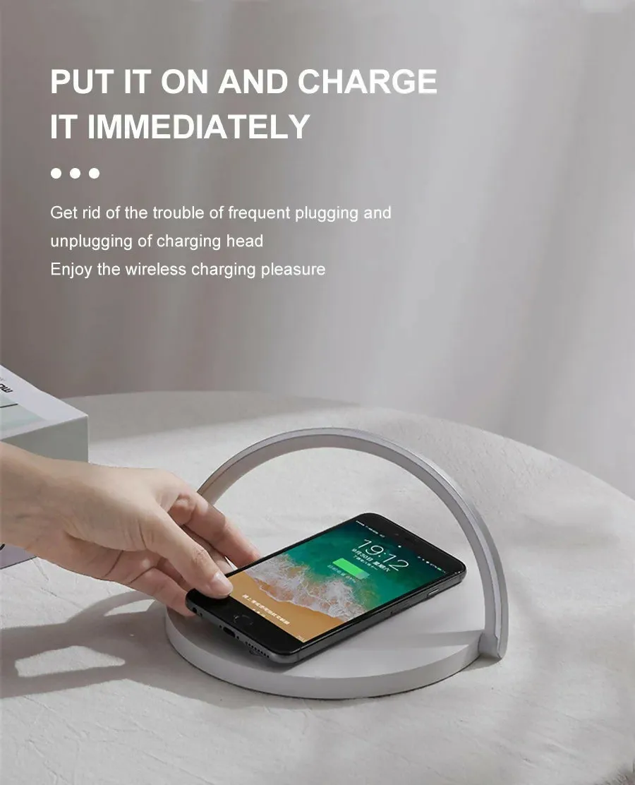 Wireless Charger Fast Charging Pad and LED Lamp-SA2405-185