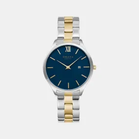 Women's Blue Analog Stainless Steel Watch V266LDCLSF