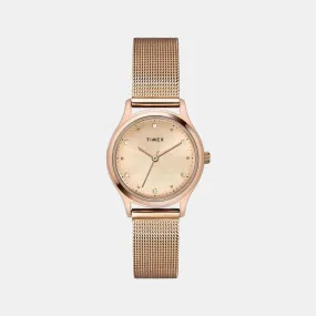 Women's Rose Gold Analog Stainless Steel Watch TW0TL8710