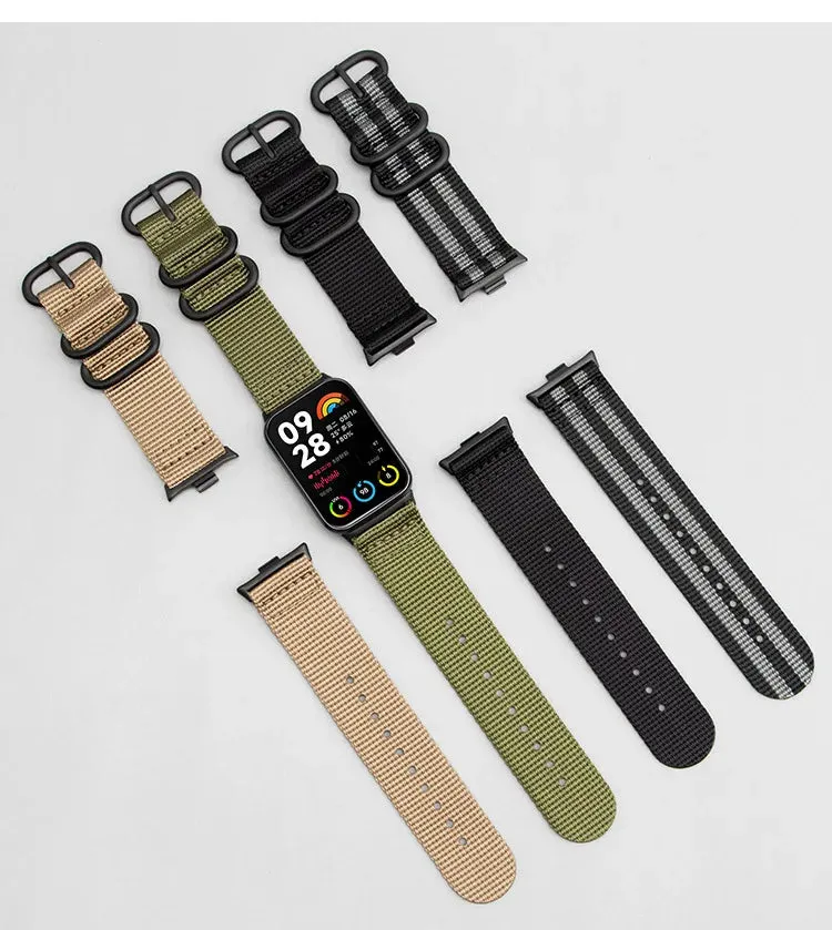 Woven Nylon Strap For Xiaomi Smart Band 8 Pro - Black