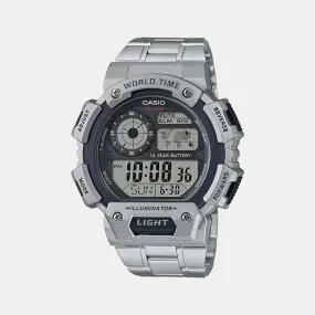 Youth Men's Silver Digital Stainless Steel Watch D153 - AE-1400WHD-1AVDF